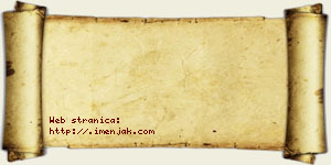 Jana Šaranović vizit kartica